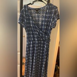 Large never wore blue dress knee length